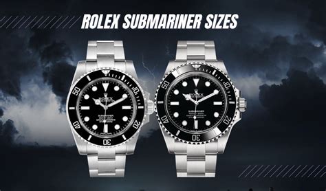 rolex submariner größe|Rolex size chart.